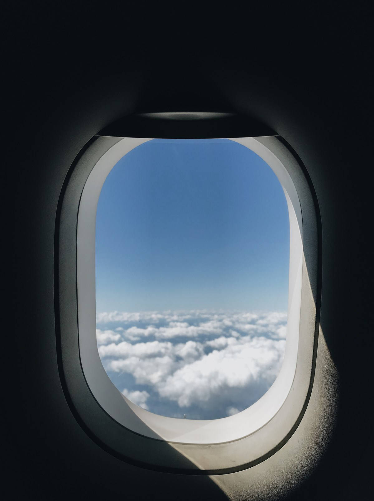 Airplane Window Sea Of Clouds Wallpaper