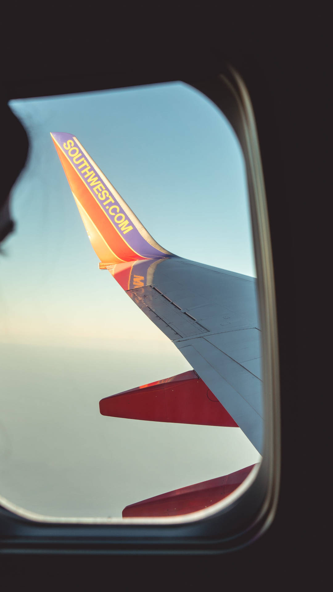 A scenic view from a Southwest Airlines flight. Wallpaper