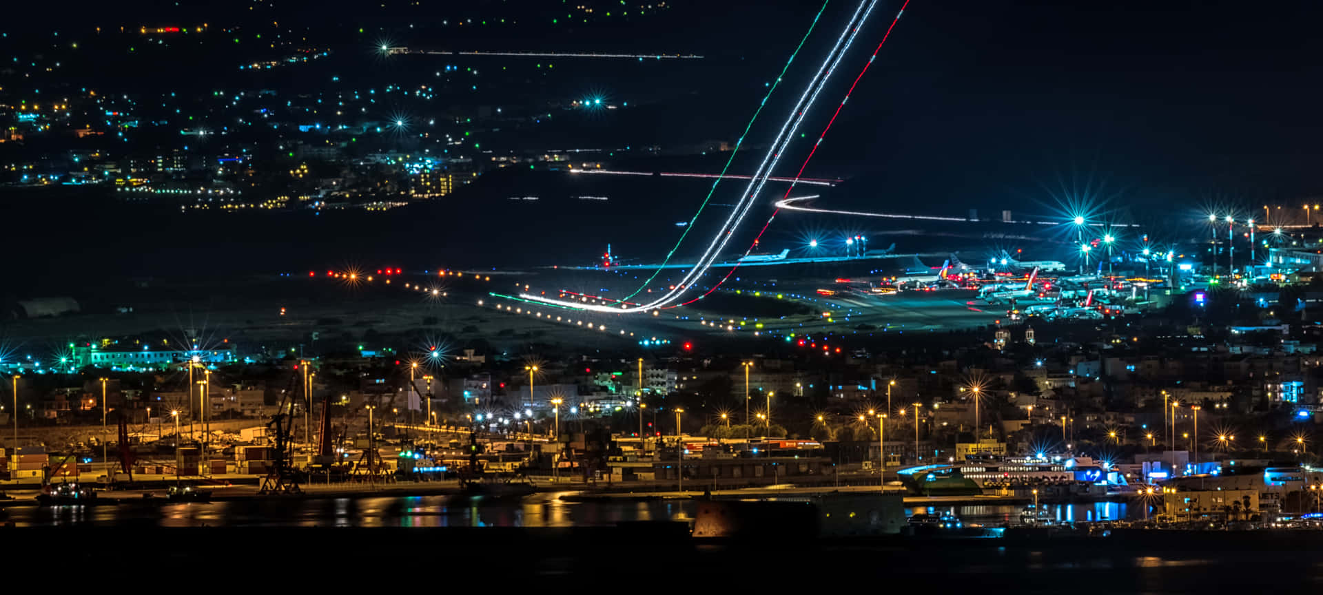 Watch planes depart and land at a breathtaking airport.