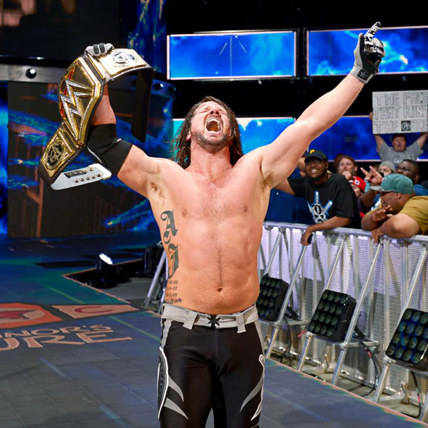 Aj Styles Wwe Raw Champion Picture