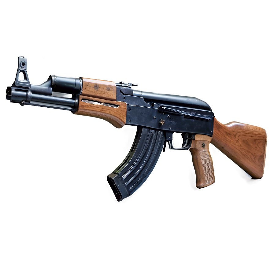 Ak 47 On White Background Png 05252024 PNG