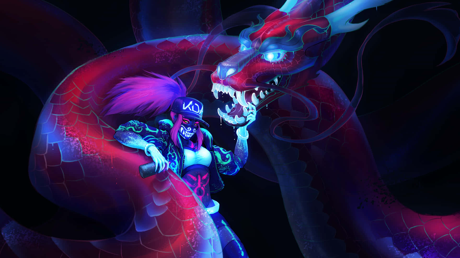 Artwork D'akali Esprit Dragon Fond d'écran