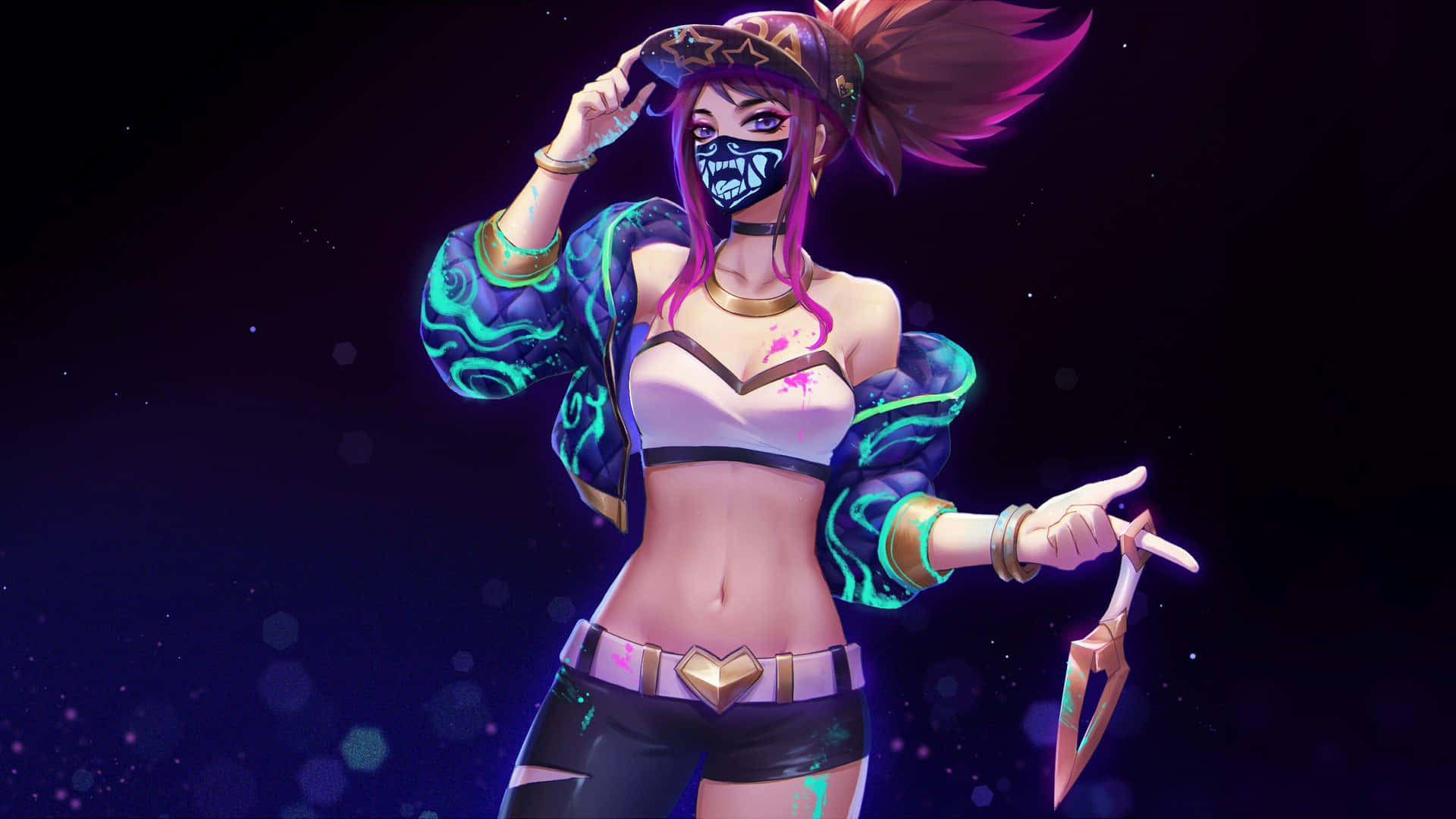 Akali Ninja Assassin League Of Legends Wallpaper