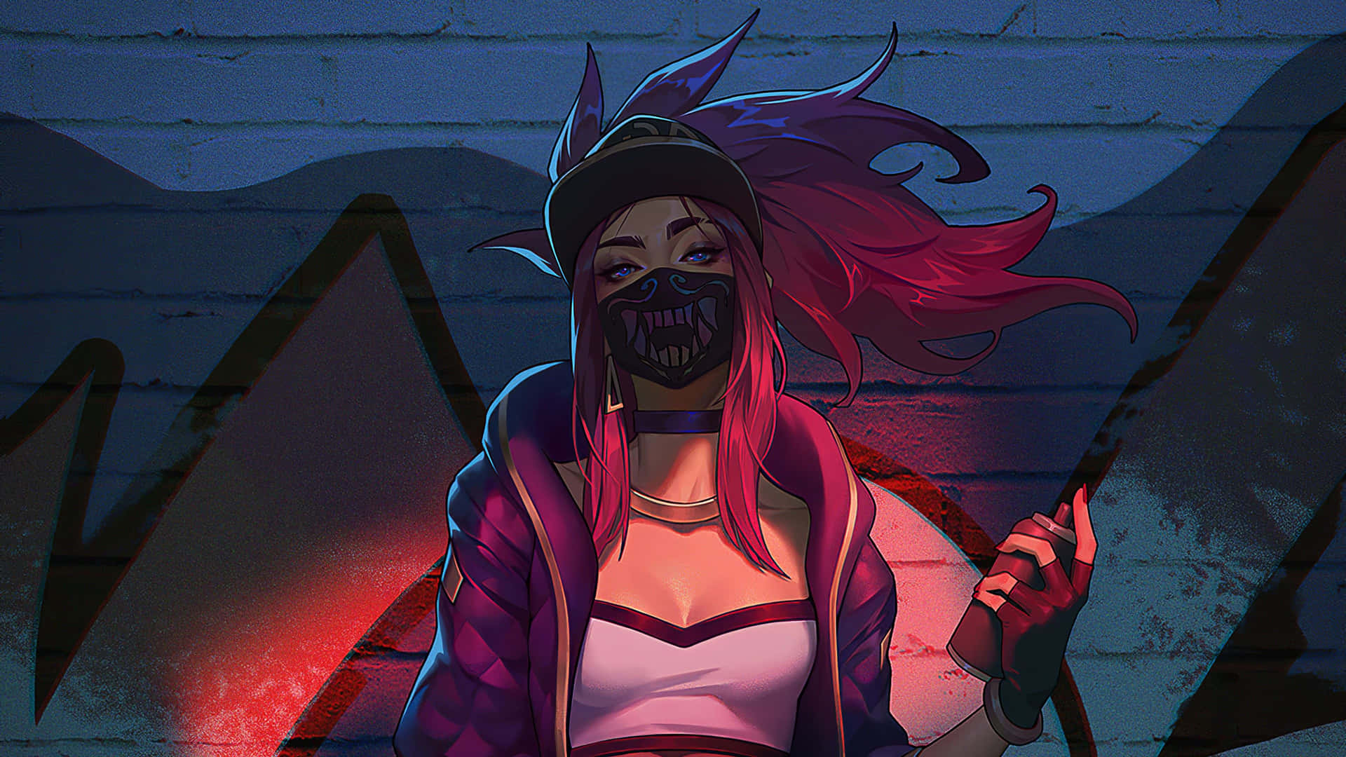 Karya Seni Vigilante Jalanan Akali Wallpaper