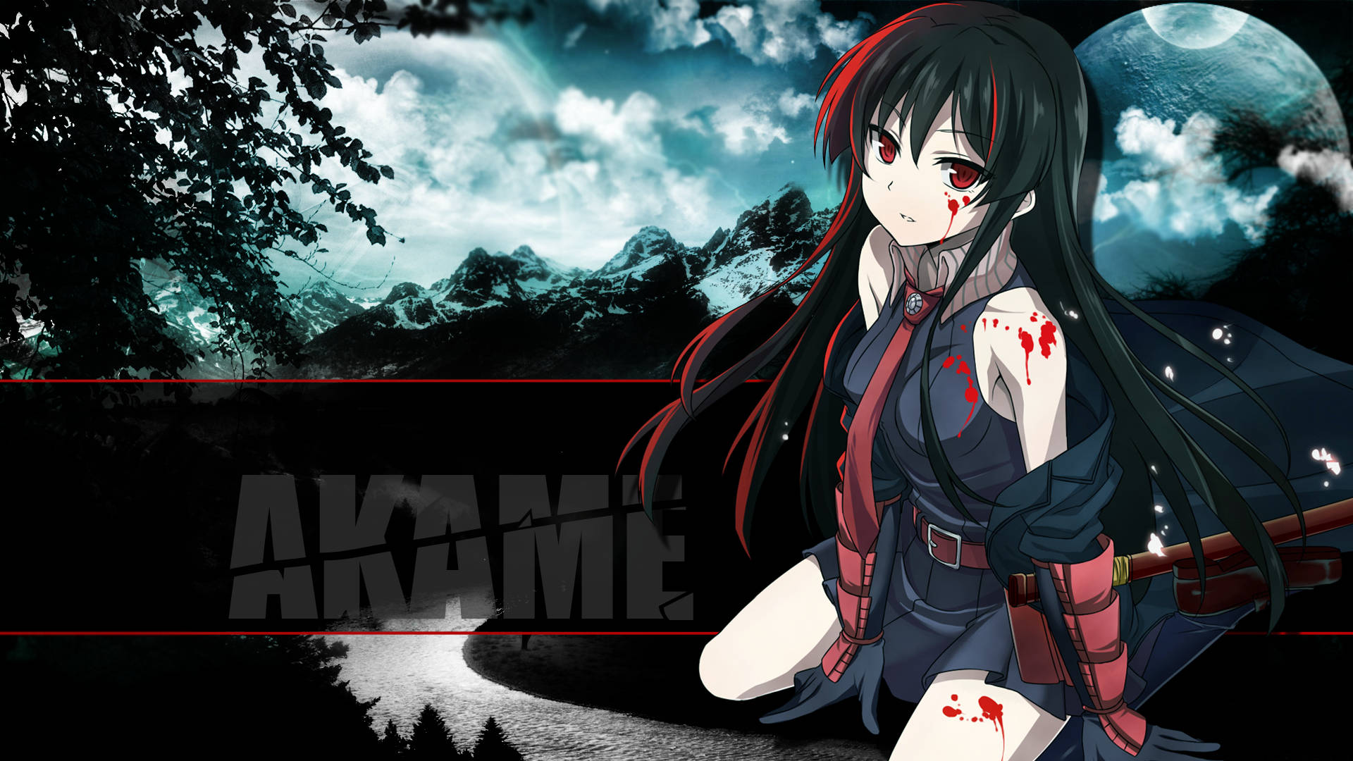 Akame Ga Kill Digital Akame Poster Background