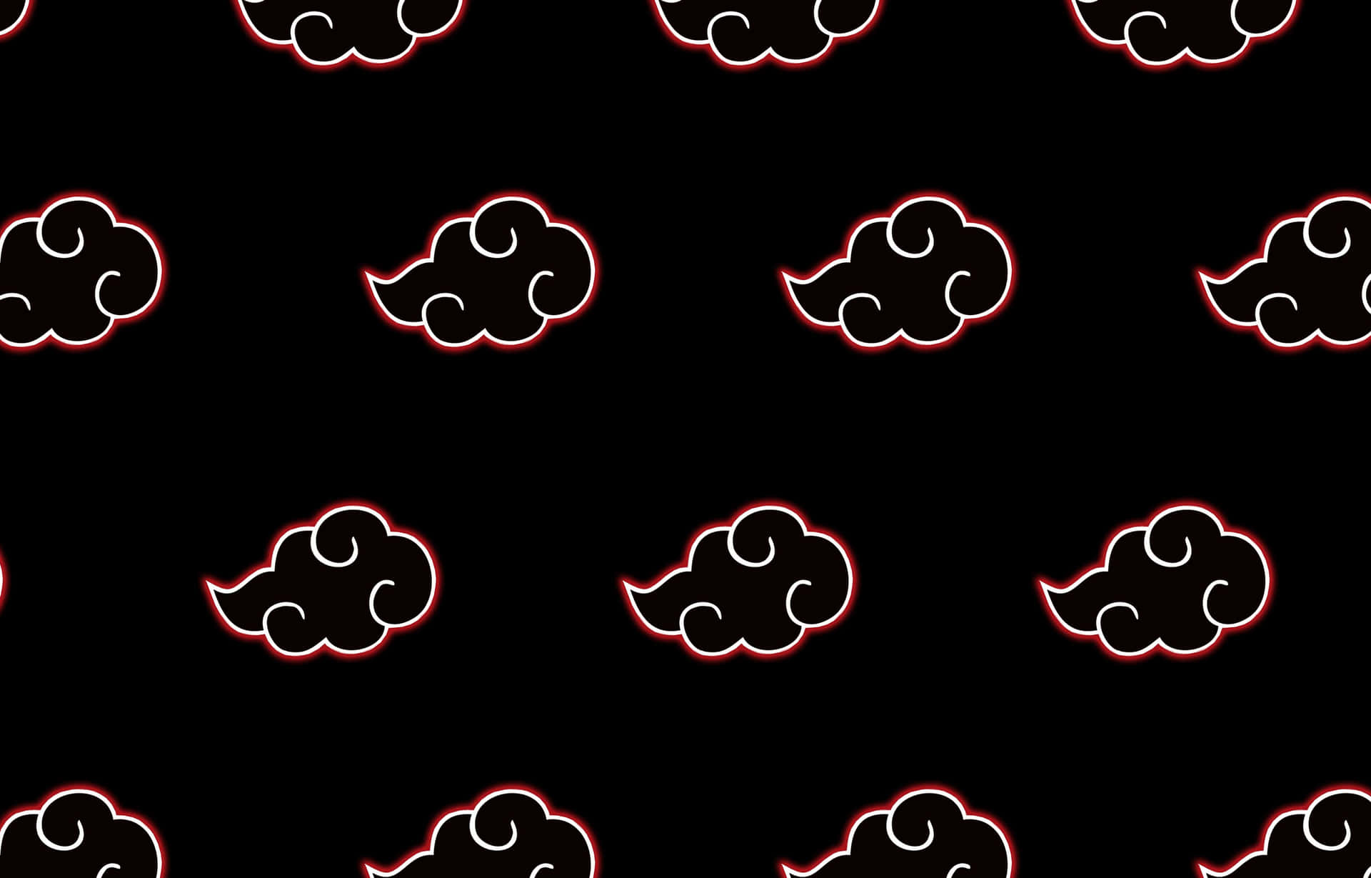Ilustracióndel Patrón De Nubes Estético De Akatsuki. Fondo de pantalla