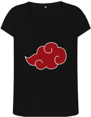 Akatsuki Cloud Black T Shirt PNG