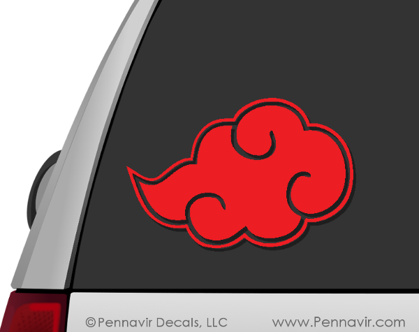 Akatsuki Cloud Decalon Car PNG