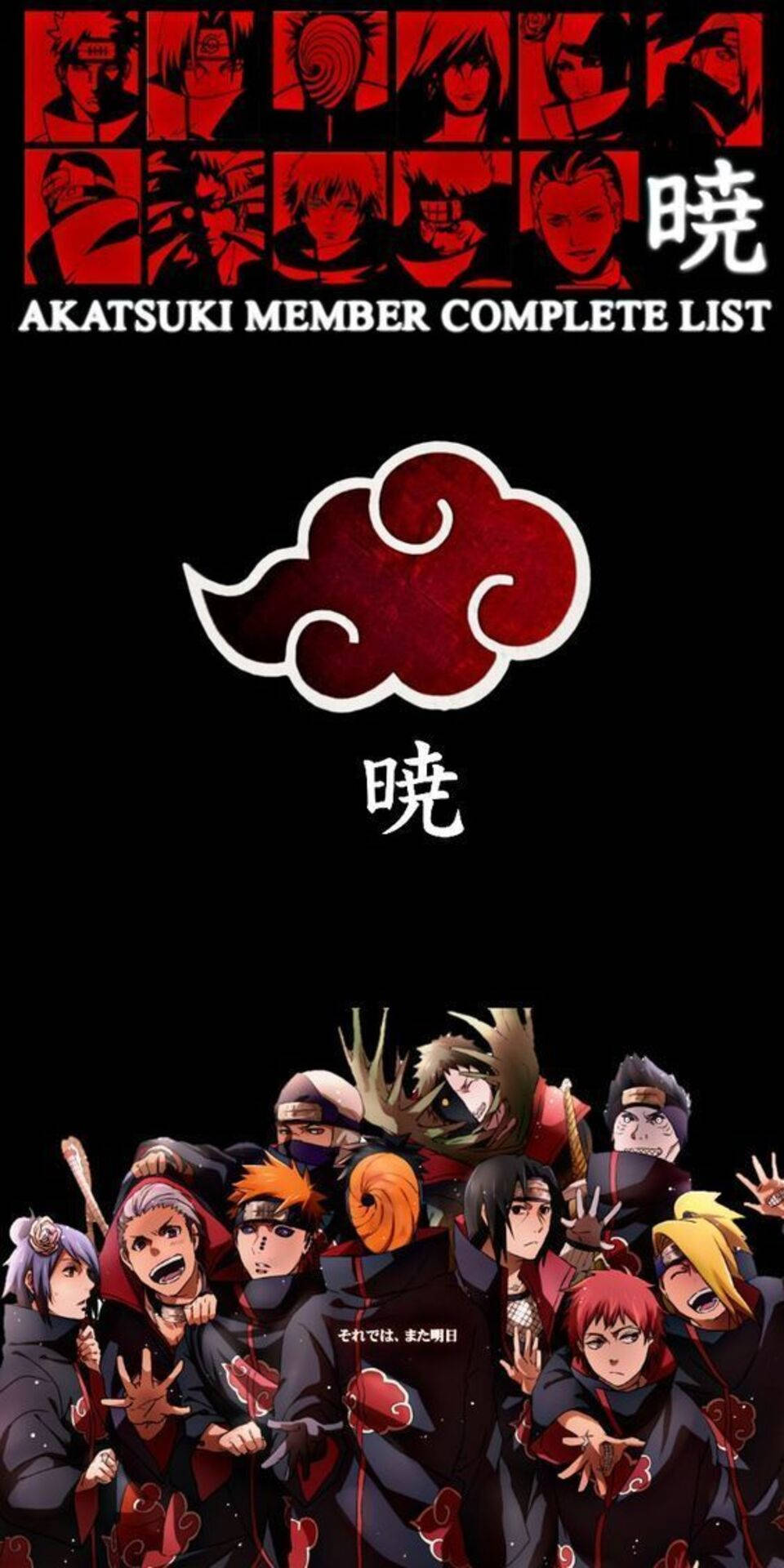 Caption: The Akatsuki organization from Naruto series Wallpaper