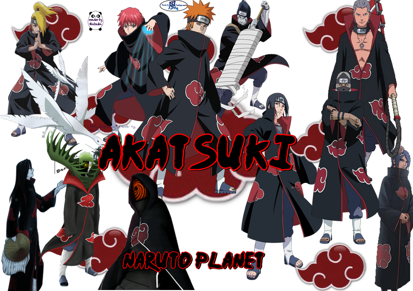 Akatsuki Group Naruto Anime PNG