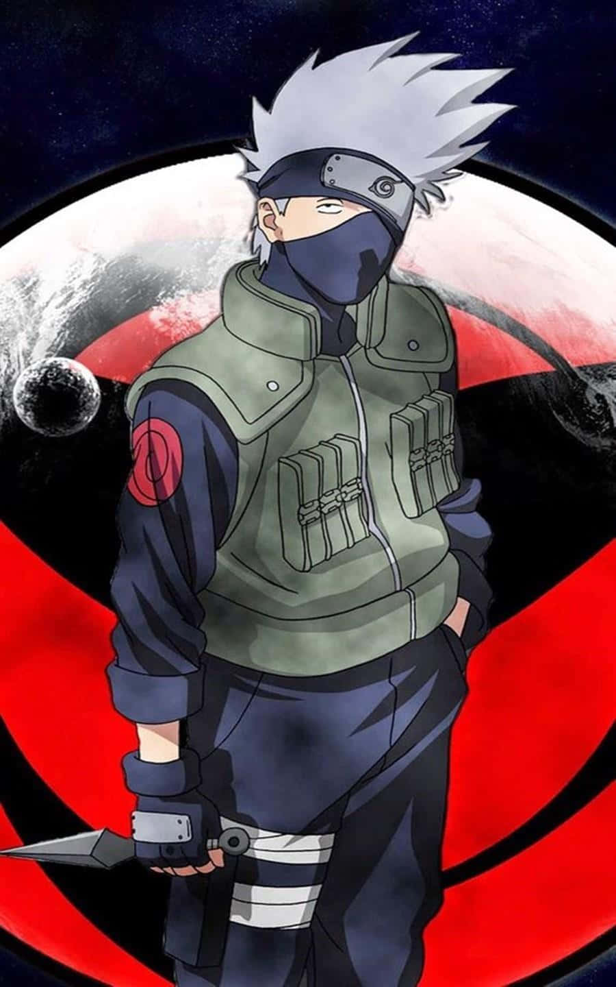 Kakashi Hatake, the leader of Team 7, of the Ninja Villiage of Konoha Wallpaper