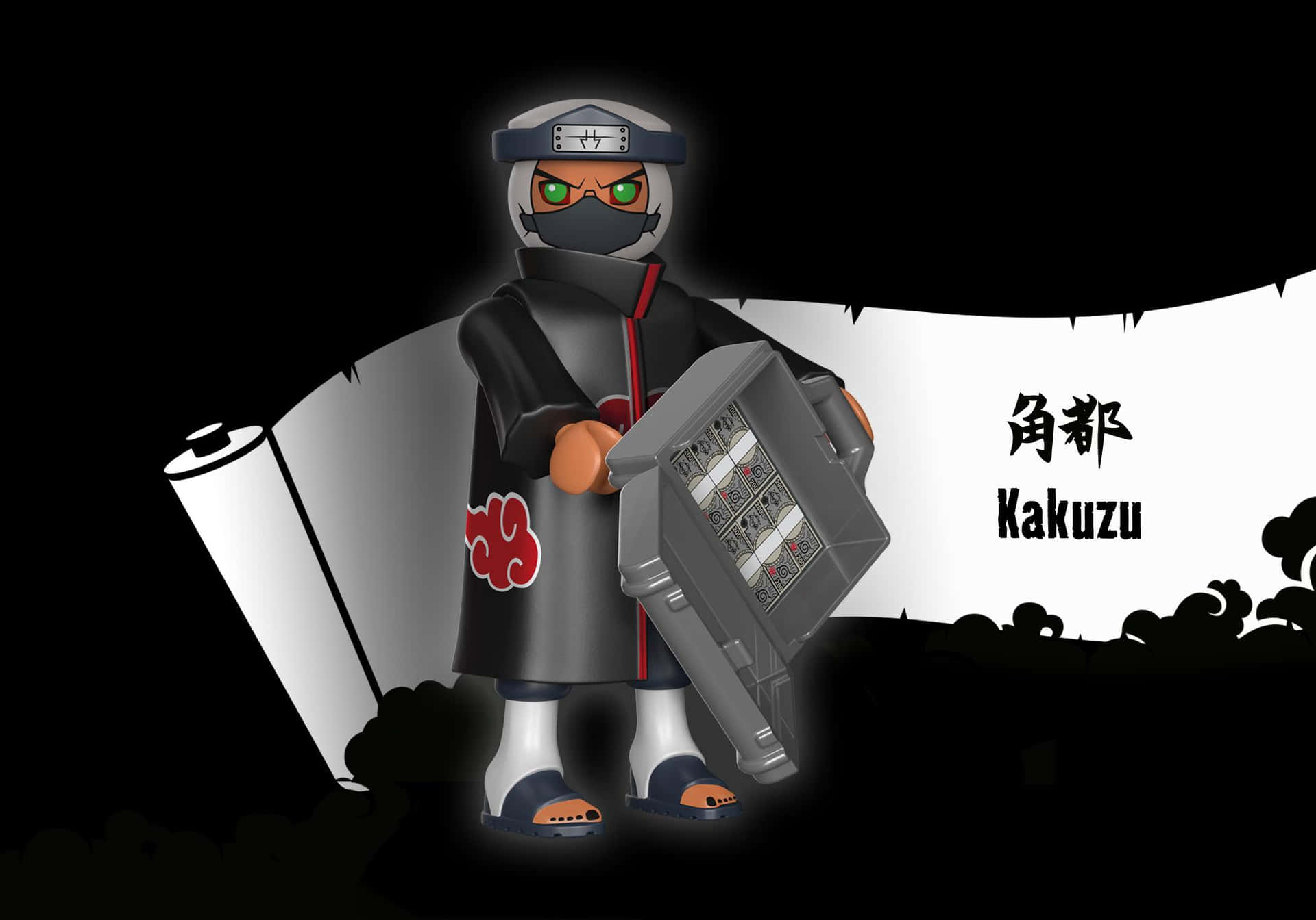 Akatsuki Kakuzu Unleashing His Power in Battle Wallpaper