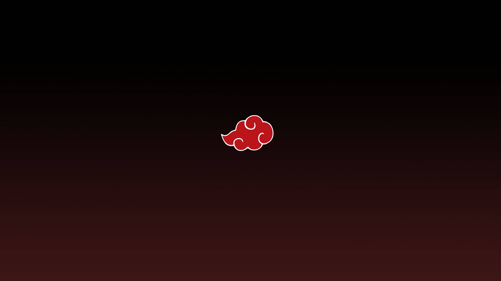 Akatsuki Logo Stylized Red Cloud Wallpaper