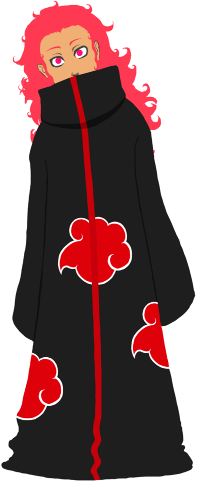 Akatsuki Member Red Hair Anime Character PNG