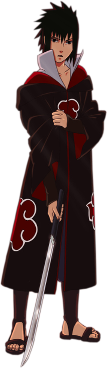 Akatsuki Member With Sword PNG