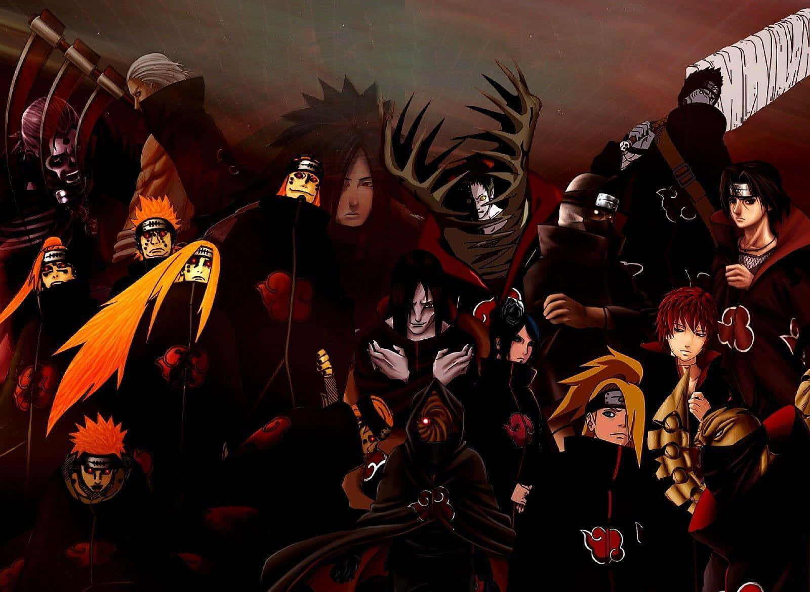 Gathering of the Akatsuki - Elite Members of the Hidden Cloud Village" Wallpaper