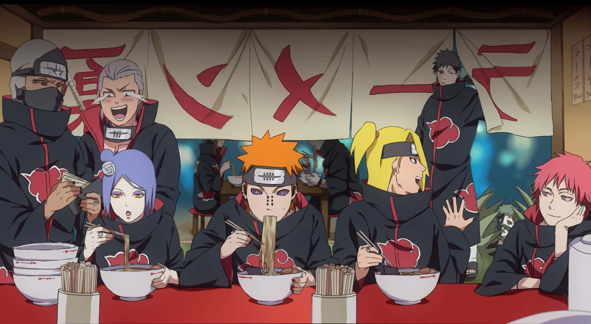 Konoha's Most WANTED: The Akatsuki Wallpaper