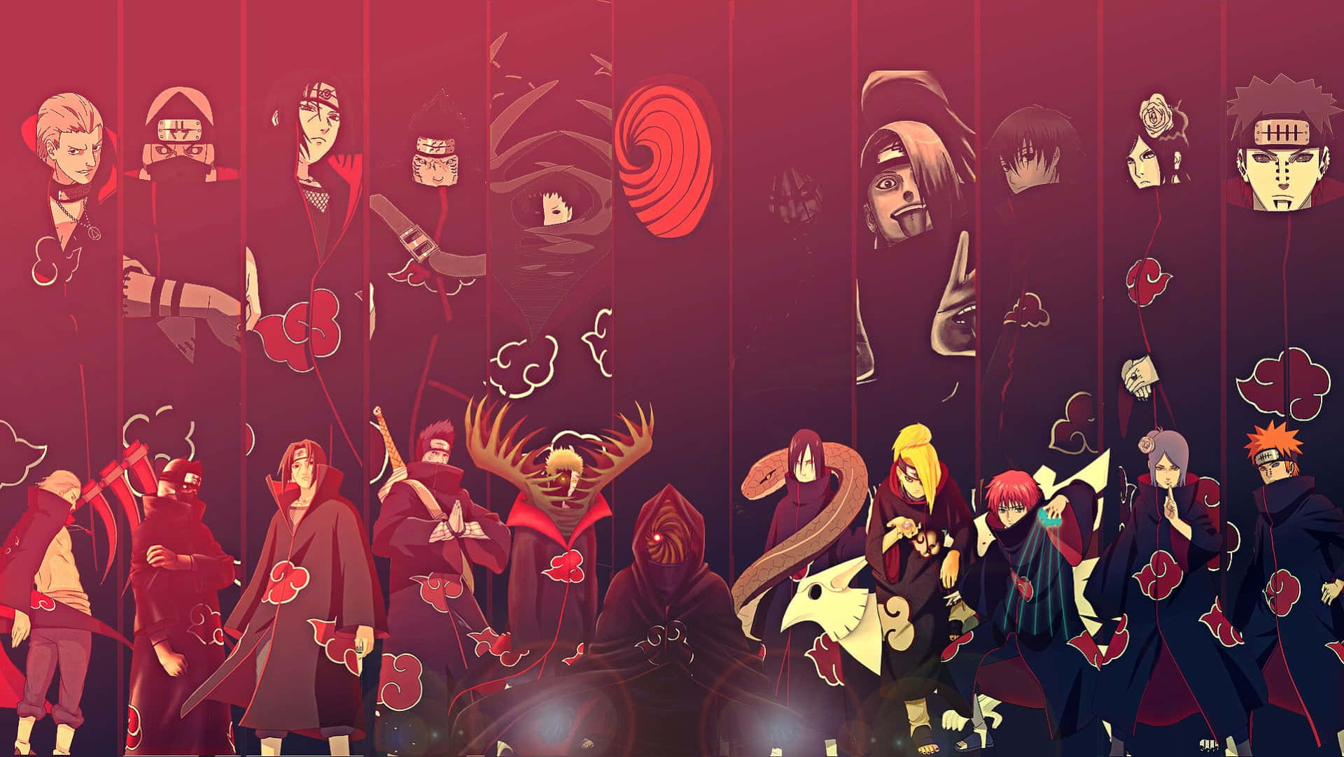 Complete Akatsuki Clan Wallpaper