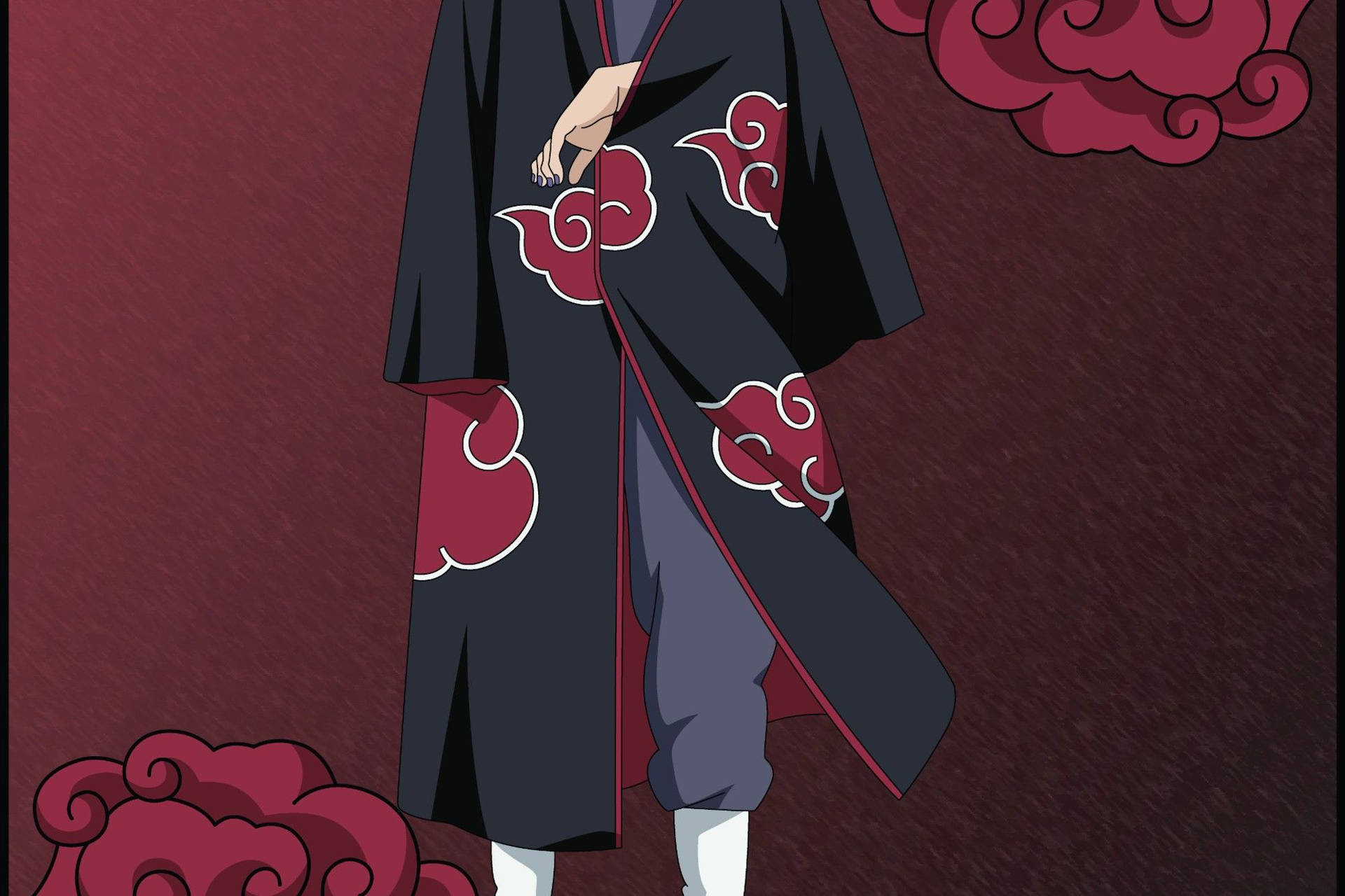 Uchiha Itachi - Protecting Naruto Wallpaper