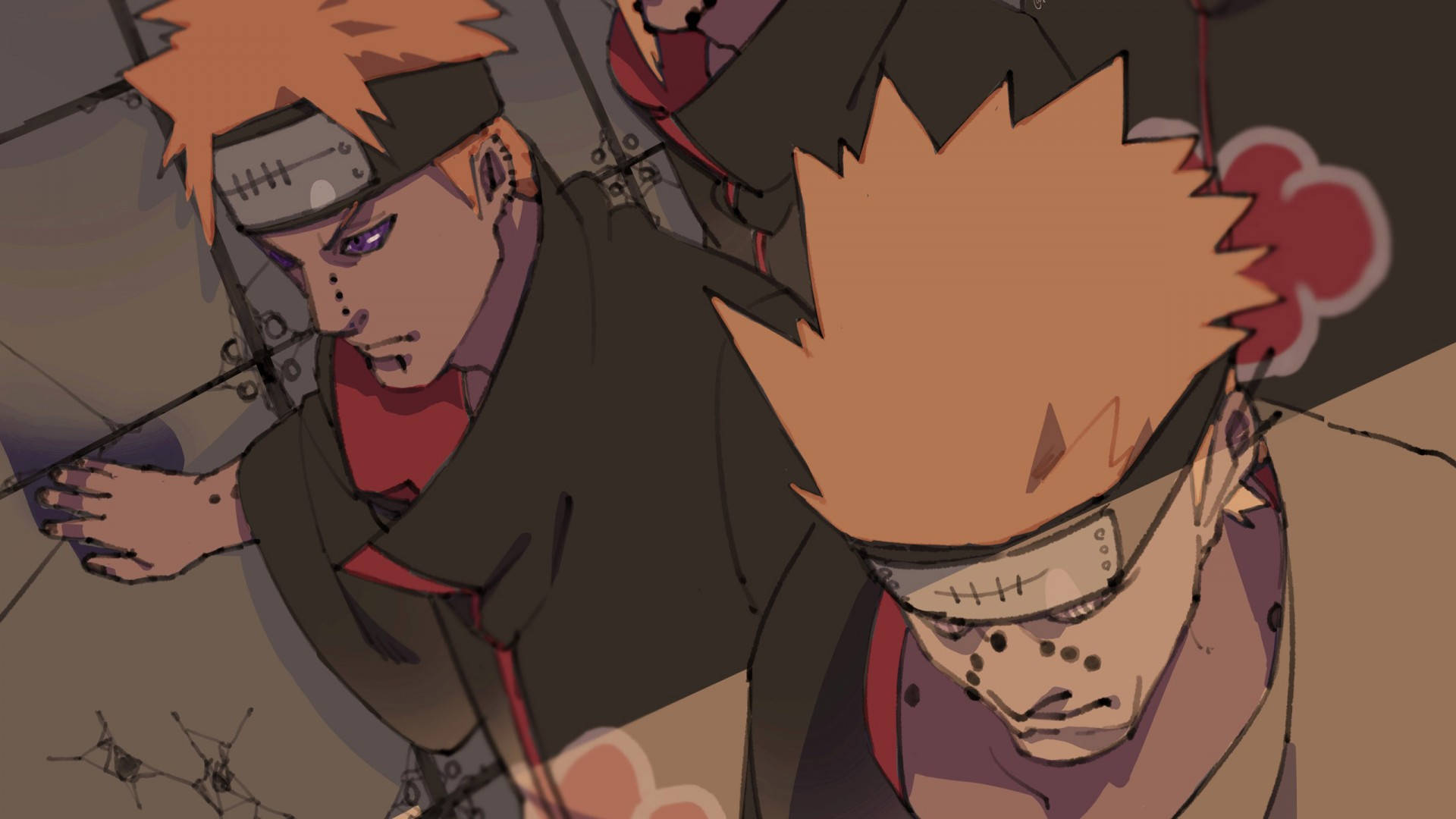 Akatsuki Pain And Jugo Naruto Ipad Wallpaper