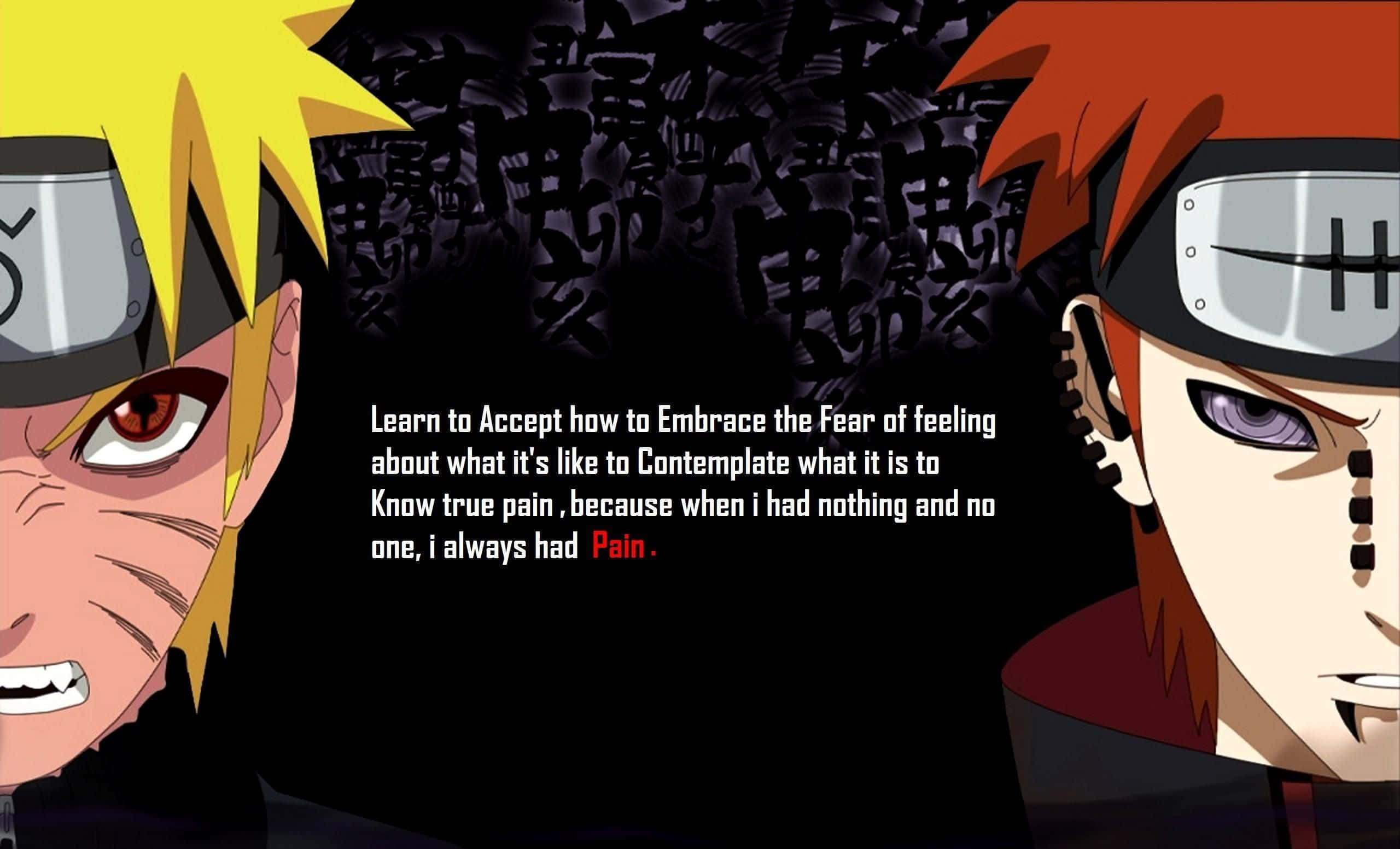 Find hope and strength in Akatsuki's inspirational quotes Wallpaper