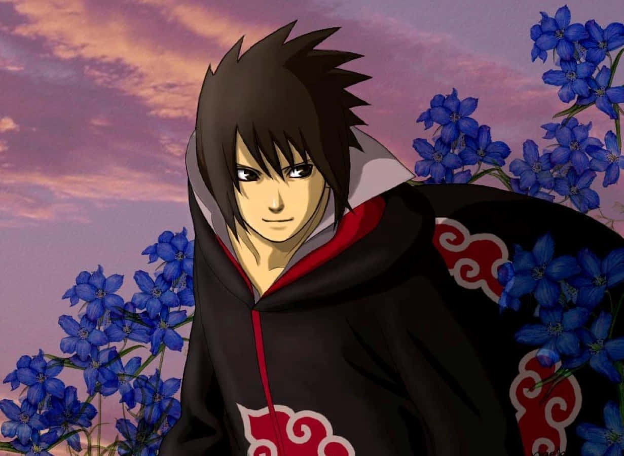 Akatsuki Sasuke, the respected ninja and key member of Team 7 Wallpaper