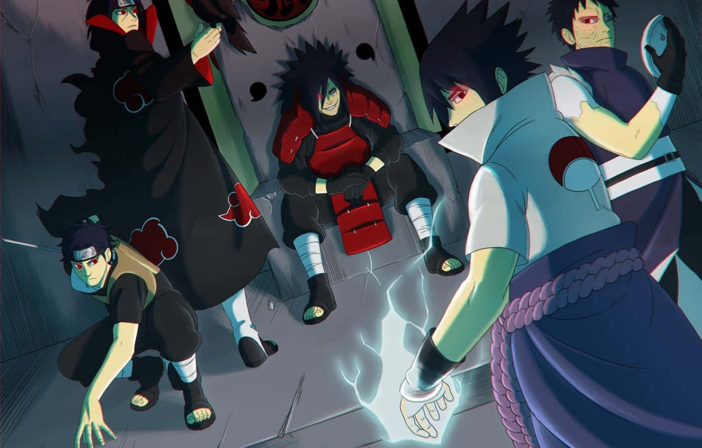 Ojosde Un Ninja: Akatsuki Sasuke Fondo de pantalla