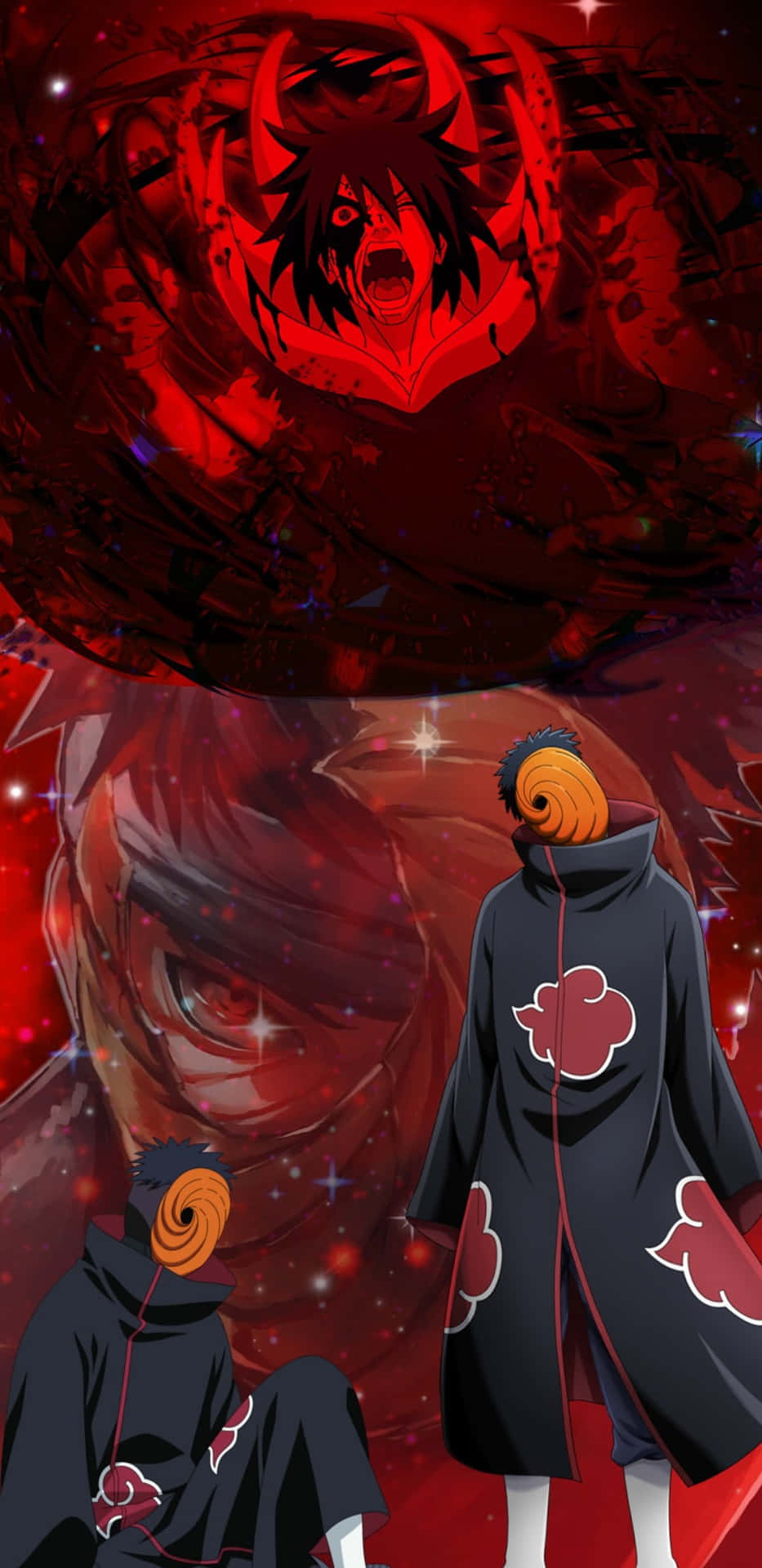 Tobi, the Akatsuki leader - fueled by ambition and shrouded in mystery." Wallpaper