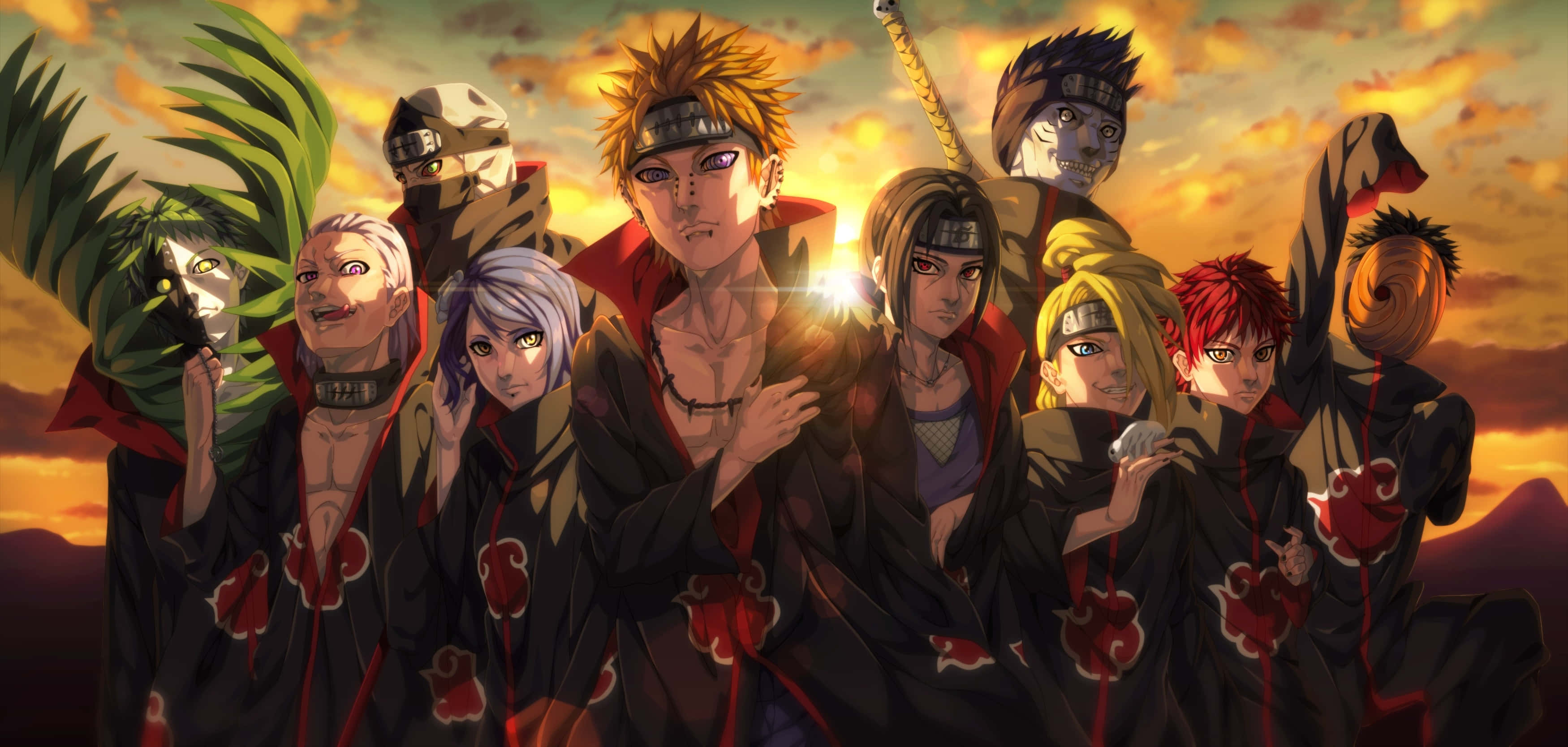 “Yahiko from Akatsuki on a Journey for Power” Wallpaper