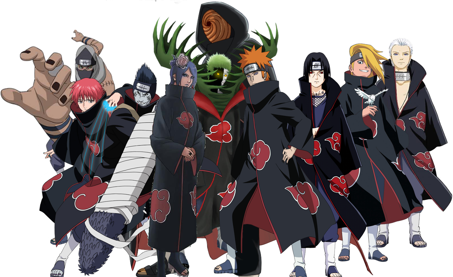 Akatsuki_ Group_ Naruto_ Anime PNG