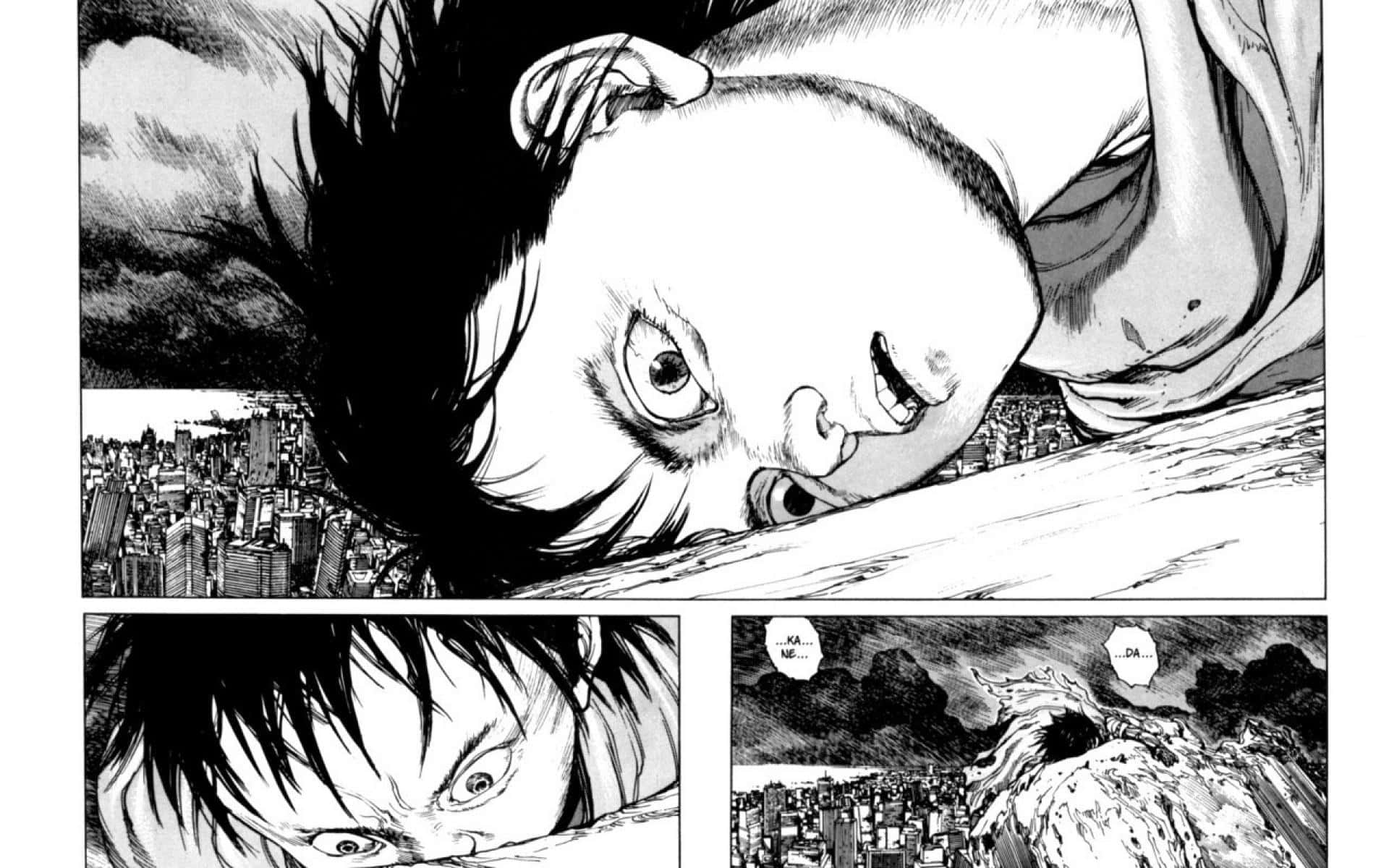 Akirahintergrund Aus Manga Panel