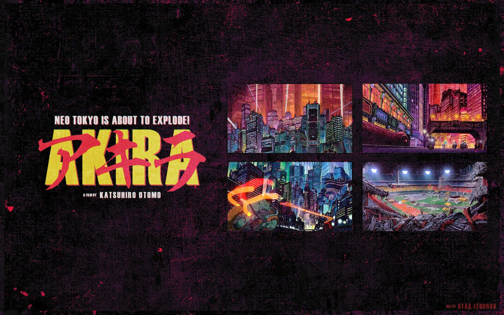 Anime Title And Creator's Name Akira Background