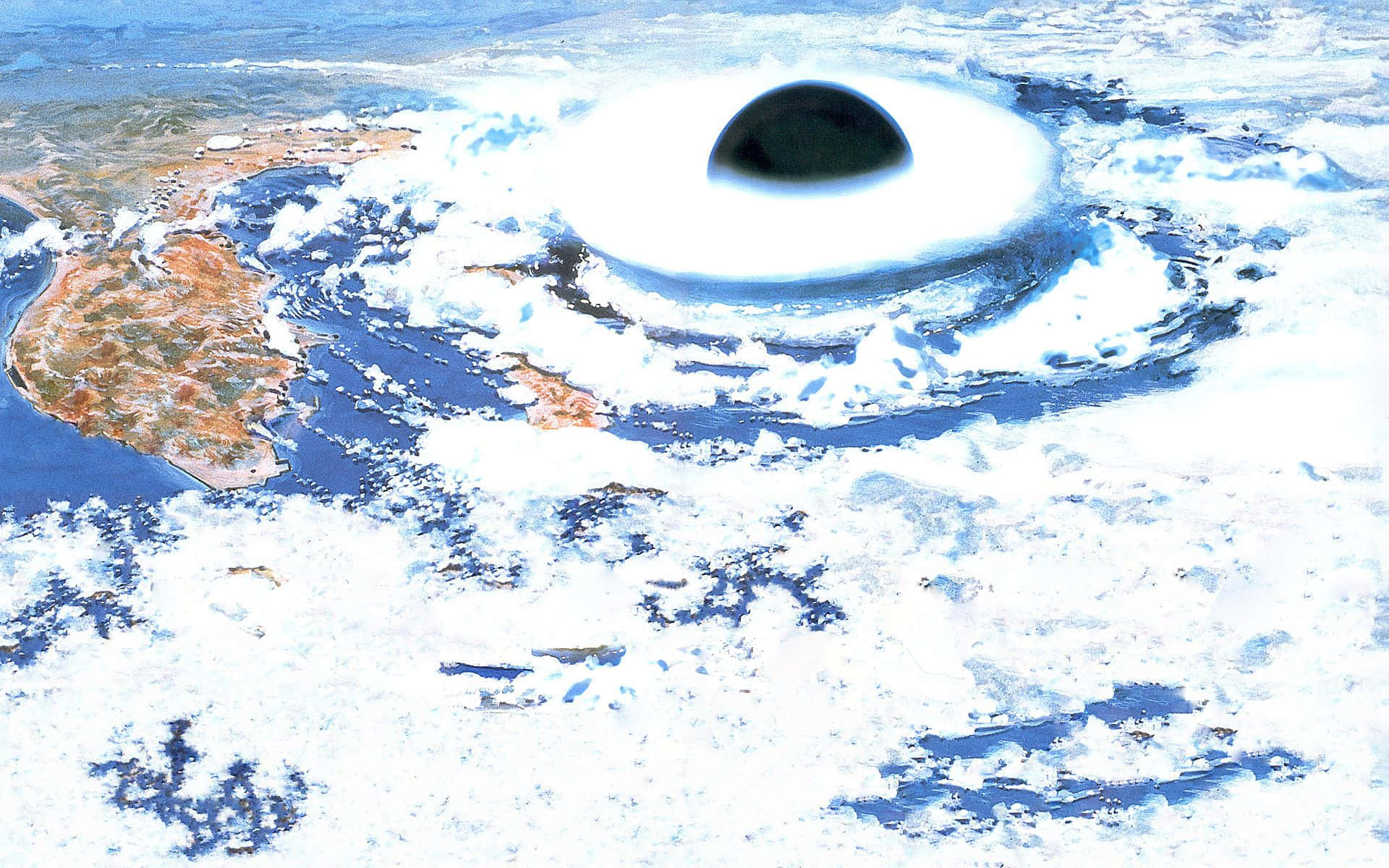 Hintergrundvon Akira: Planet, Der Zerstört Wird.