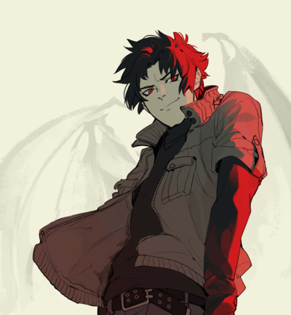 Akira Fudo, The Main Character Of Devilman Crybaby, In His Transformed State. Wallpaper