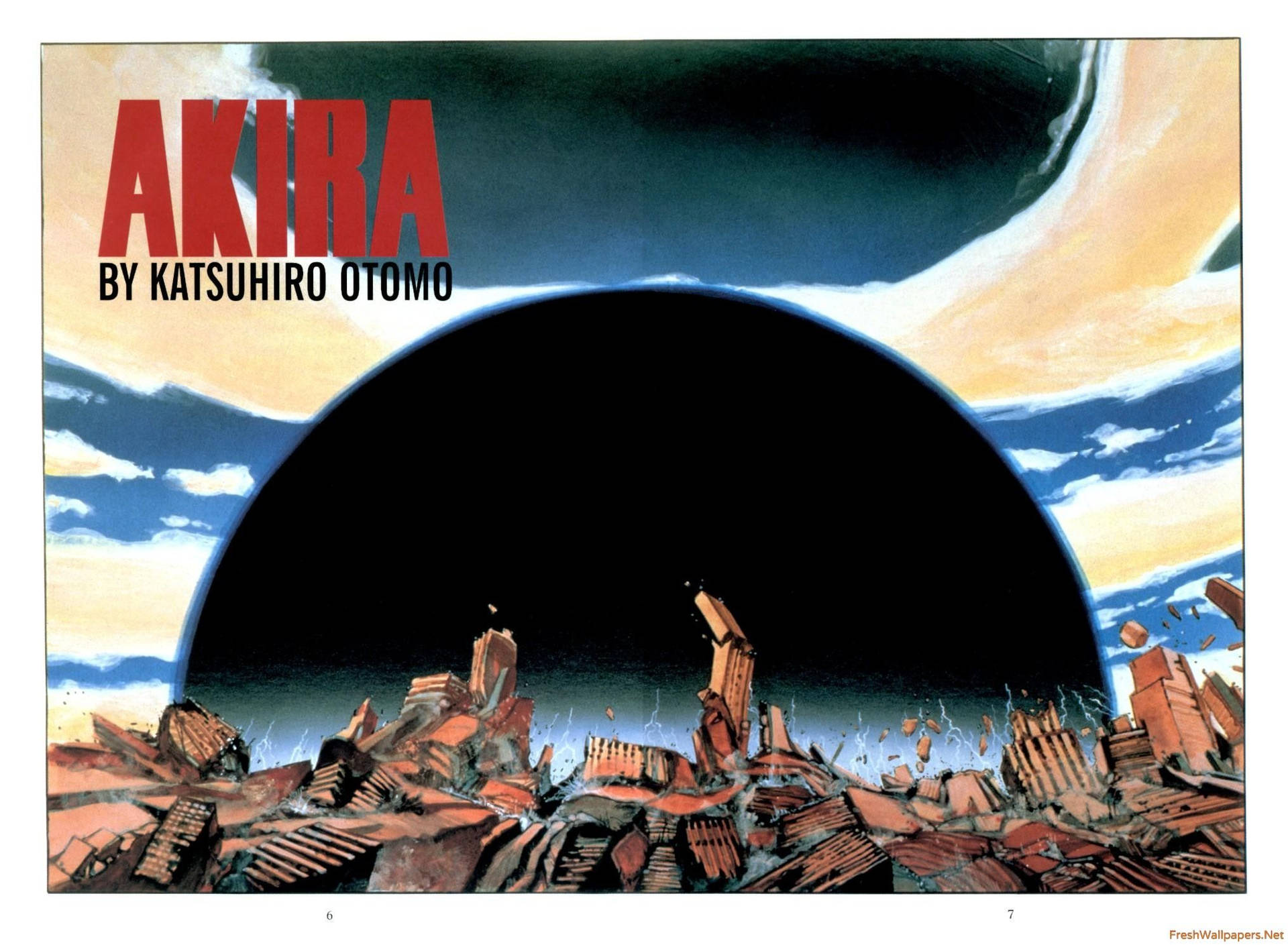 The world of Akira post nuclear war Wallpaper