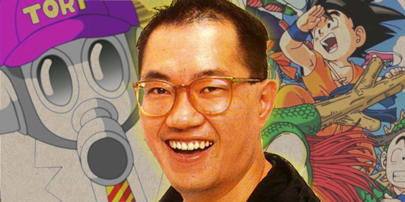 Akira Toriyama with famous characters Wallpaper