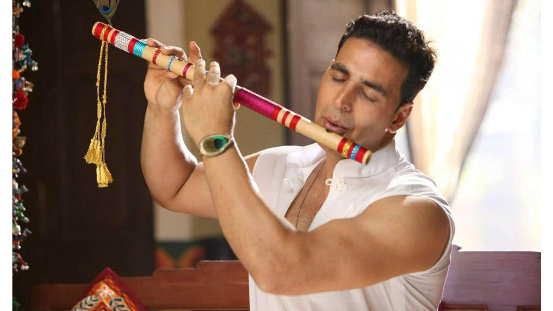 Akshay Kumar Playing Flute