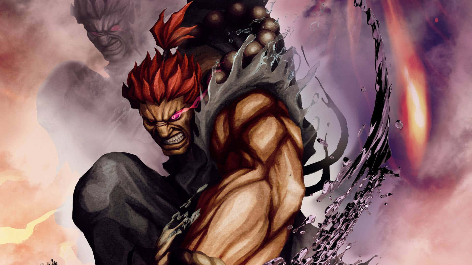 Akuma Fury Street Fighter Artwork Wallpaper
