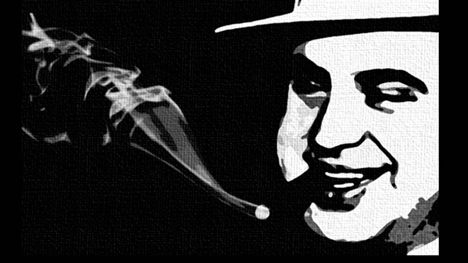 Al Capone Black Art Wallpaper