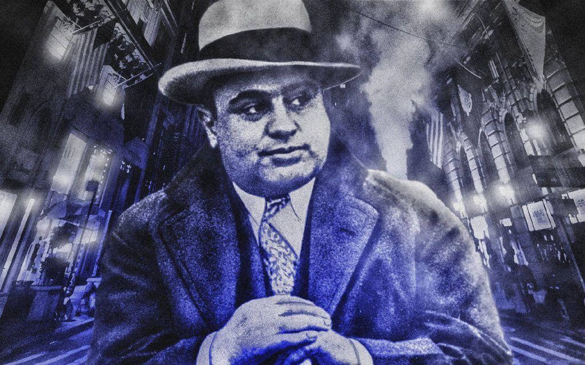 Al Capone In City Wallpaper