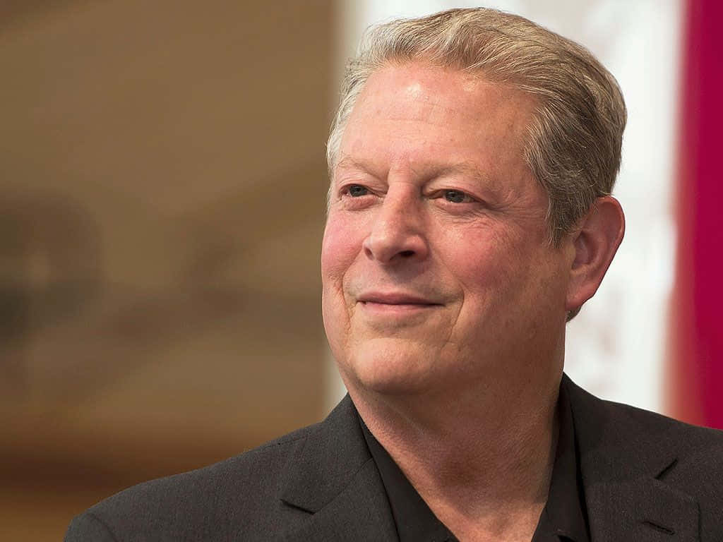 Caption: Close-up portrait of Al Gore Wallpaper