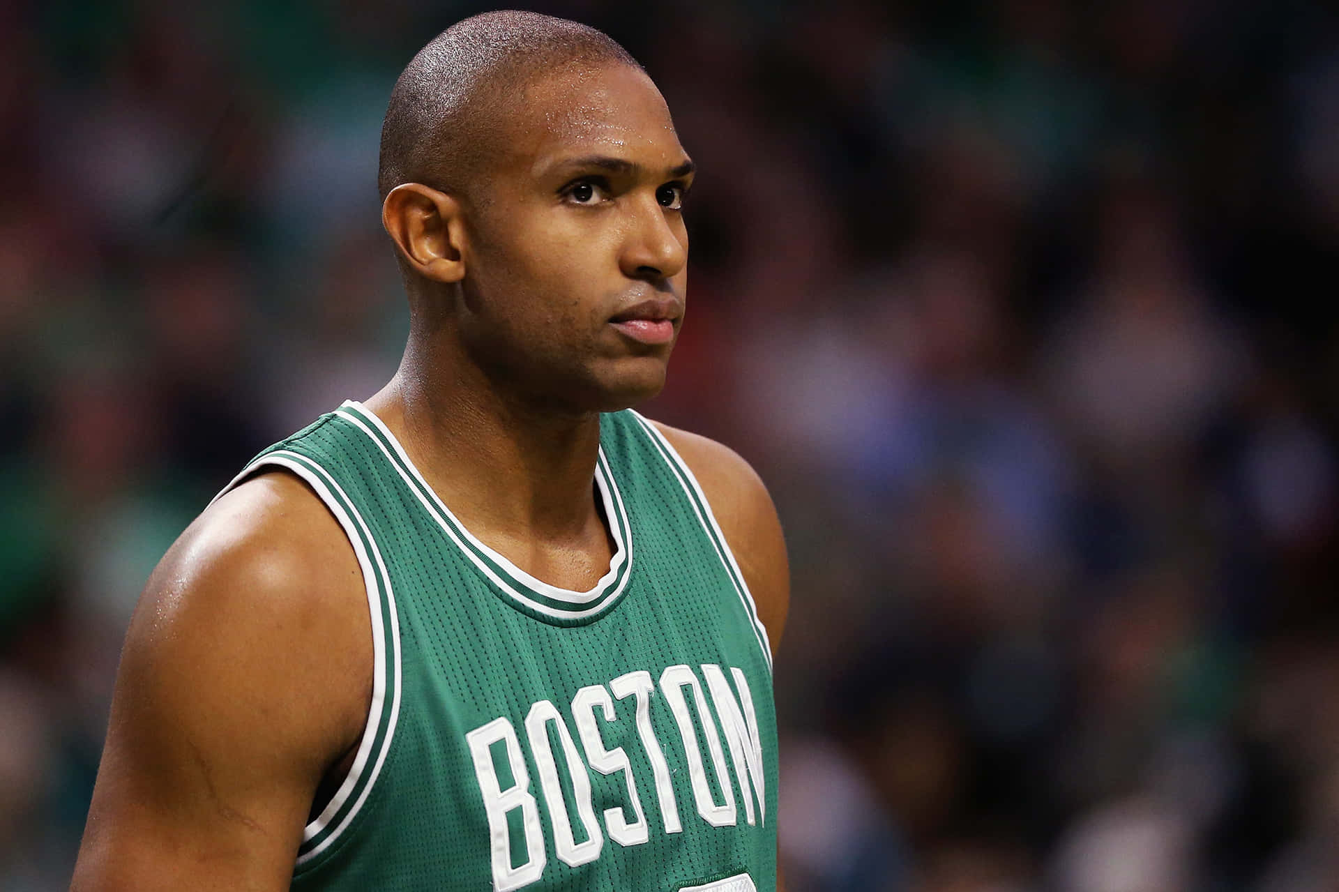 Al Horford poised to dominate on the court.