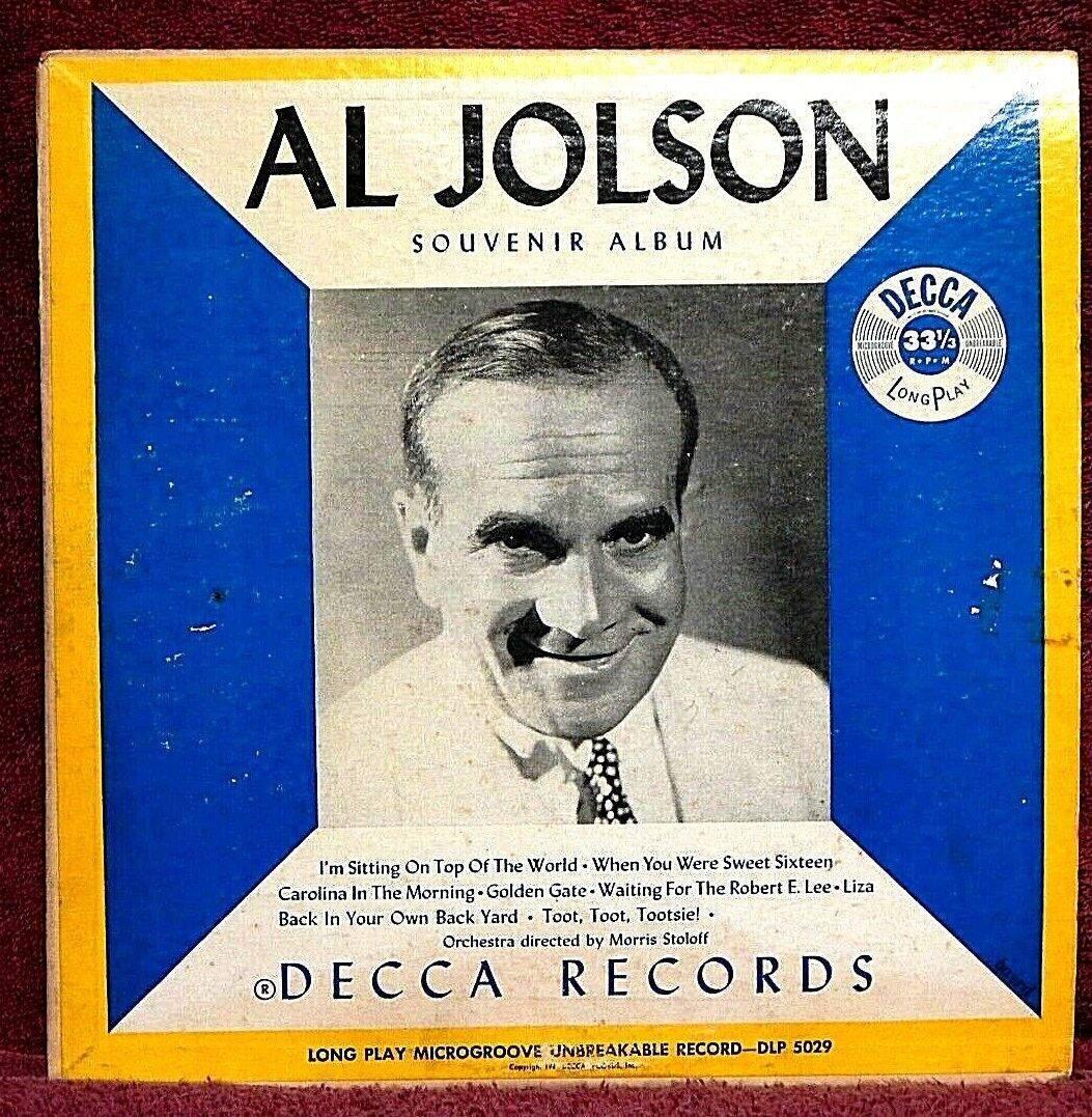 Al Jolson Souvenir Album Background