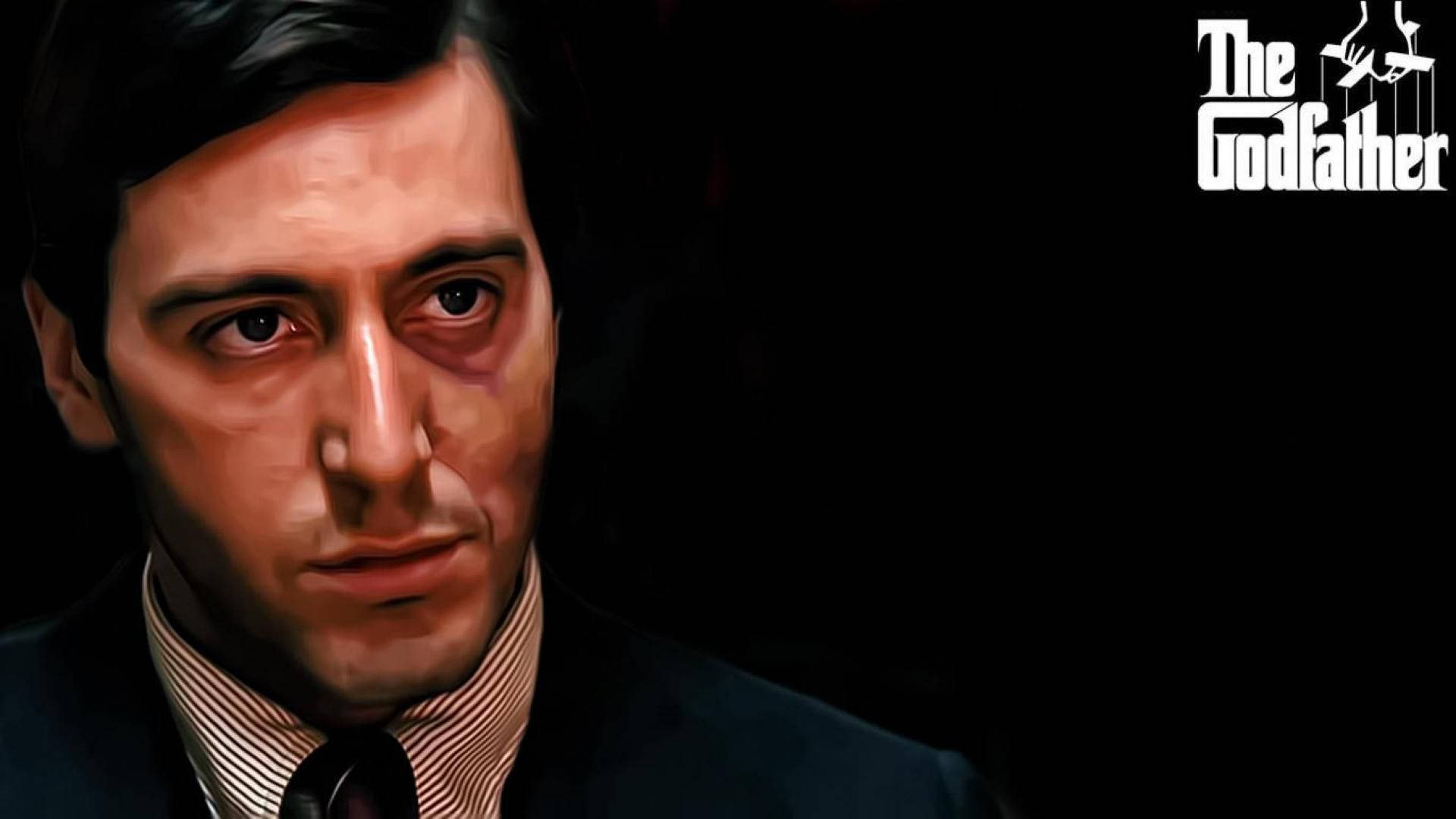 Al Pacino Godfather Painting Wallpaper
