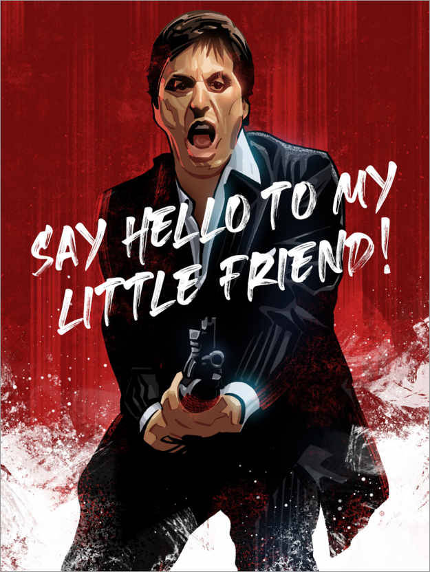 Al Pacino Scarface Firing Gun Wallpaper