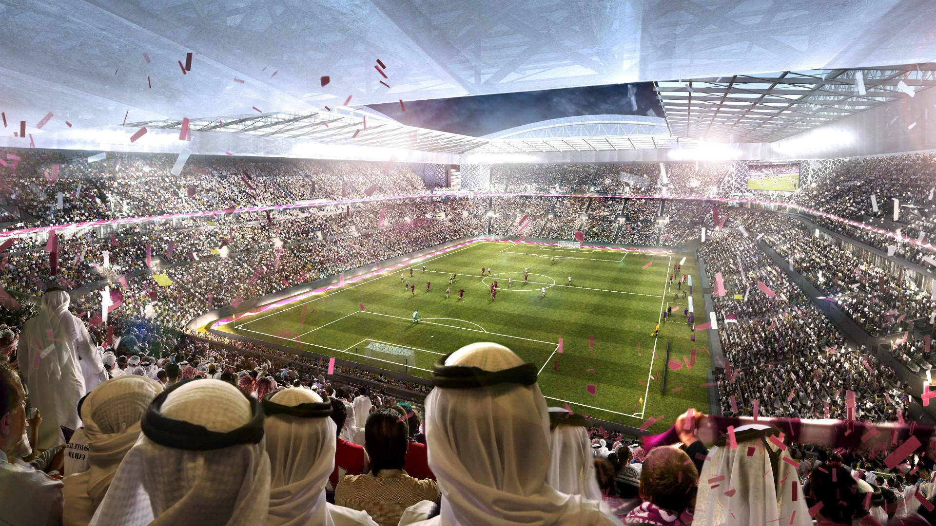 Ready for the Game! The Al Rayvan Stadium for FIFA World Cup 2022 Wallpaper