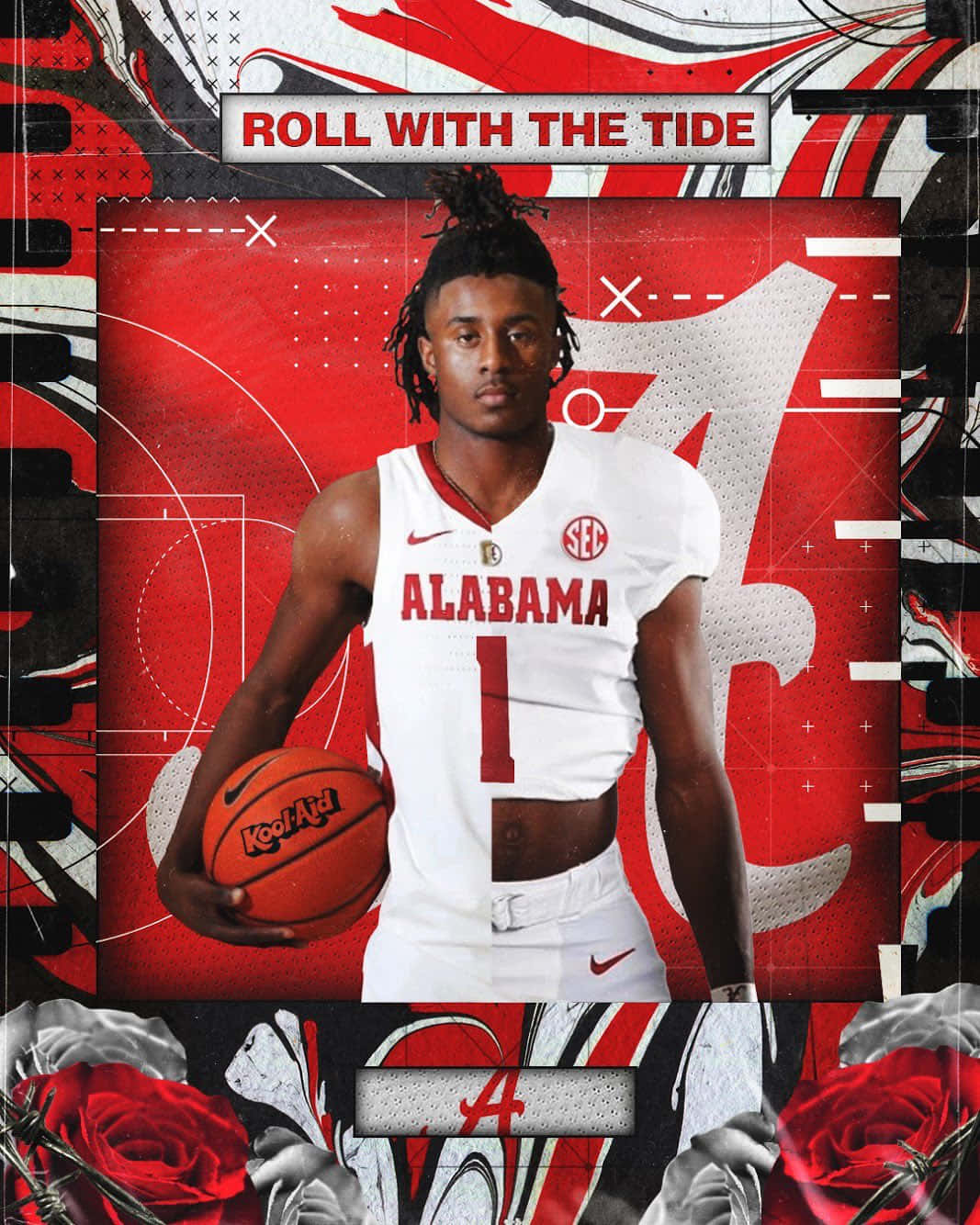 Alabama Basketball Player Kool Aid Mc Kinstry Wallpaper