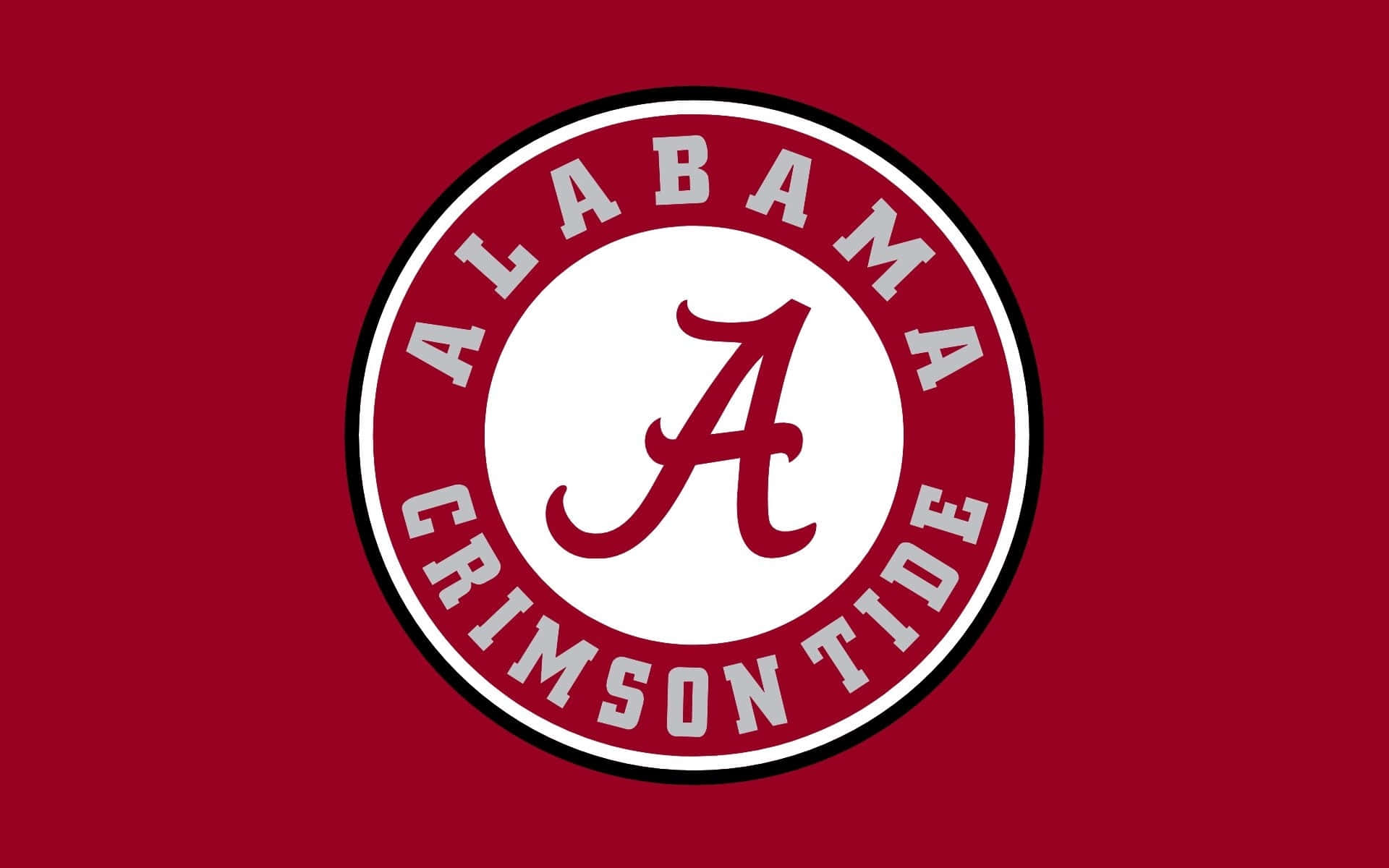 The Alabama Crimson Tide Football Team stands proud