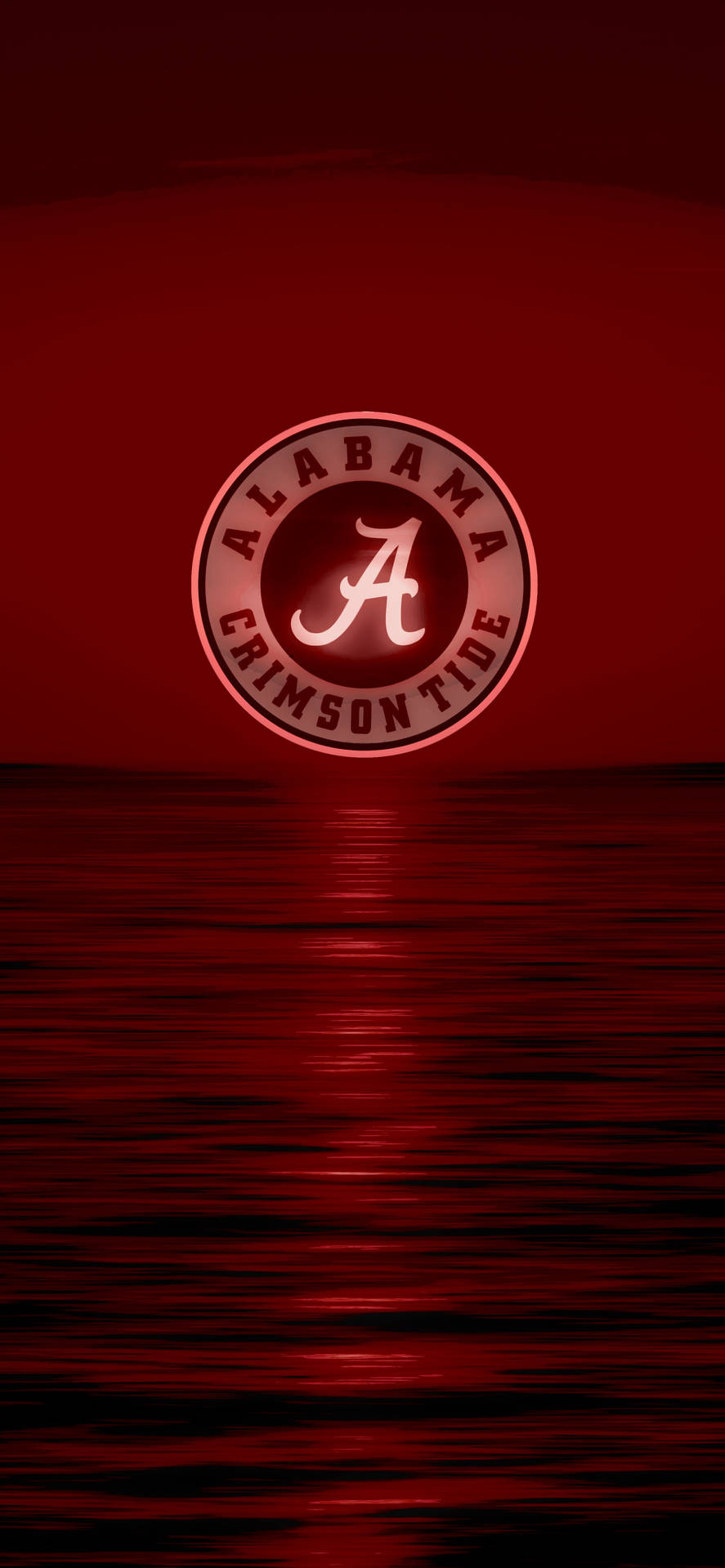 Alabama Crimson Tide Dark Sunset Wallpaper