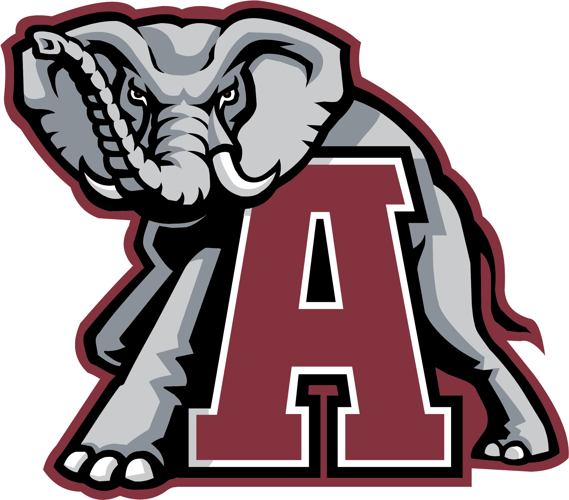 Alabama Crimson Tide Elephant Logo PNG